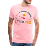 Beer Lovers Shirt, I Need Beer Shirt, Fuel Gauge Shirt, Beer Froth, Funny Beer Lovers, I Need Beer, Funny Drinking Shirt, Beer Humor Shirt - pink