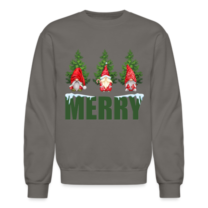 Gnomes Christmas, Gnomes Christmas Sweatshirt, Women Christmas Shirt, Women Christmas Sweatshirt, Christmas Sweatshirt, Christmas Pajamas - asphalt gray