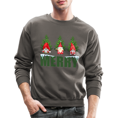 Gnomes Christmas, Gnomes Christmas Sweatshirt, Women Christmas Shirt, Women Christmas Sweatshirt, Christmas Sweatshirt, Christmas Pajamas - asphalt gray