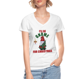 I'll Be Gnome For Christmas, Funny Christmas Gnome, Gnomes Christmas, Gnomes Christmas shirt, Women Christmas Shirt, Women Christmas shirt, Christmas Gift For Her, Christmas Pajamas - white