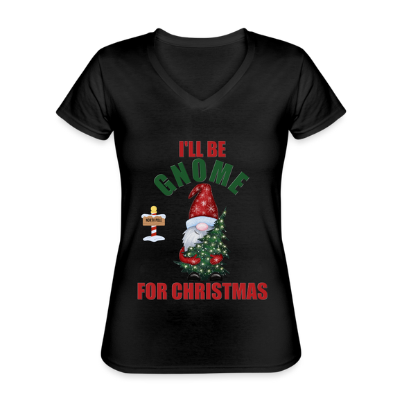 I'll Be Gnome For Christmas, Funny Christmas Gnome, Gnomes Christmas, Gnomes Christmas shirt, Women Christmas Shirt, Women Christmas shirt, Christmas Gift For Her, Christmas Pajamas - black