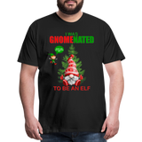 I Was Gnomenated To Be An Elf, Funny Christmas Gnome, Gnomes Christmas, Gnomes Christmas shirt, Men Christmas Shirt, Men Christmas shirt, Christmas Gift For Him, Christmas Pajamas - black