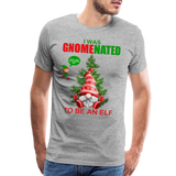 I Was Gnomenated To Be An Elf, Funny Christmas Gnome, Gnomes Christmas, Gnomes Christmas shirt, Men Christmas Shirt, Men Christmas shirt, Christmas Gift For Him, Christmas Pajamas - heather gray