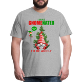 I Was Gnomenated To Be An Elf, Funny Christmas Gnome, Gnomes Christmas, Gnomes Christmas shirt, Men Christmas Shirt, Men Christmas shirt, Christmas Gift For Him, Christmas Pajamas - heather gray