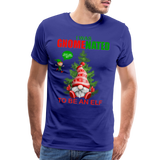 I Was Gnomenated To Be An Elf, Funny Christmas Gnome, Gnomes Christmas, Gnomes Christmas shirt, Men Christmas Shirt, Men Christmas shirt, Christmas Gift For Him, Christmas Pajamas - royal blue