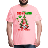 I Was Gnomenated To Be An Elf, Funny Christmas Gnome, Gnomes Christmas, Gnomes Christmas shirt, Men Christmas Shirt, Men Christmas shirt, Christmas Gift For Him, Christmas Pajamas - pink