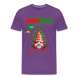 I Was Gnomenated To Be An Elf, Funny Christmas Gnome, Gnomes Christmas, Gnomes Christmas shirt, Men Christmas Shirt, Men Christmas shirt, Christmas Gift For Him, Christmas Pajamas - purple