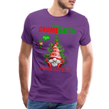 I Was Gnomenated To Be An Elf, Funny Christmas Gnome, Gnomes Christmas, Gnomes Christmas shirt, Men Christmas Shirt, Men Christmas shirt, Christmas Gift For Him, Christmas Pajamas - purple