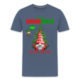 I Was Gnomenated To Be An Elf, Funny Christmas Gnome, Gnomes Christmas, Gnomes Christmas shirt, Men Christmas Shirt, Men Christmas shirt, Christmas Gift For Him, Christmas Pajamas - heather blue