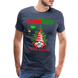 I Was Gnomenated To Be An Elf, Funny Christmas Gnome, Gnomes Christmas, Gnomes Christmas shirt, Men Christmas Shirt, Men Christmas shirt, Christmas Gift For Him, Christmas Pajamas - heather blue