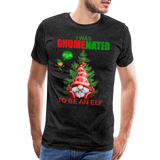 I Was Gnomenated To Be An Elf, Funny Christmas Gnome, Gnomes Christmas, Gnomes Christmas shirt, Men Christmas Shirt, Men Christmas shirt, Christmas Gift For Him, Christmas Pajamas - charcoal grey