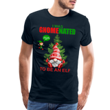 I Was Gnomenated To Be An Elf, Funny Christmas Gnome, Gnomes Christmas, Gnomes Christmas shirt, Men Christmas Shirt, Men Christmas shirt, Christmas Gift For Him, Christmas Pajamas - deep navy