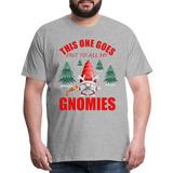 This One Goes Out To All My Gnomies, Funny Christmas Gnome, Gnomes Christmas, Gnomes Christmas shirt, Men Christmas Shirt, Men Christmas shirt, Christmas Gift For Him, Christmas Pajamas - heather gray