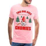 This One Goes Out To All My Gnomies, Funny Christmas Gnome, Gnomes Christmas, Gnomes Christmas shirt, Men Christmas Shirt, Men Christmas shirt, Christmas Gift For Him, Christmas Pajamas - pink