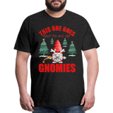 This One Goes Out To All My Gnomies, Funny Christmas Gnome, Gnomes Christmas, Gnomes Christmas shirt, Men Christmas Shirt, Men Christmas shirt, Christmas Gift For Him, Christmas Pajamas - charcoal grey