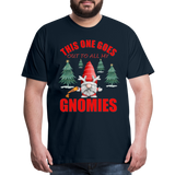 This One Goes Out To All My Gnomies, Funny Christmas Gnome, Gnomes Christmas, Gnomes Christmas shirt, Men Christmas Shirt, Men Christmas shirt, Christmas Gift For Him, Christmas Pajamas - deep navy