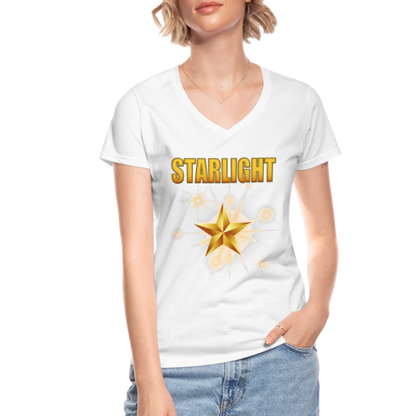 Starlight, Vought, The Boys, Homelander, Industries, Home Lander, Billy Butcher, Seven Fathers Day Gift Idea Women's V-Neck T-Shirt - white