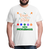 Deck The Halls With Pickleballs, Pickleball, Pickleball Player, Pickleball Christmas, Pickleball Paddle, funny pickleball - white