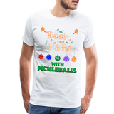 Deck The Halls With Pickleballs, Pickleball, Pickleball Player, Pickleball Christmas, Pickleball Paddle, funny pickleball - white