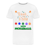 Deck The Halls With Pickleballs, Pickleball, Pickleball Player, Pickleball Christmas, Pickleball Paddle, funny pickleball - white