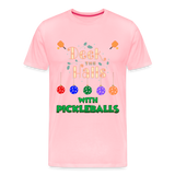 Deck The Halls With Pickleballs, Pickleball, Pickleball Player, Pickleball Christmas, Pickleball Paddle, funny pickleball - pink