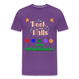 Deck The Halls With Pickleballs, Pickleball, Pickleball Player, Pickleball Christmas, Pickleball Paddle, funny pickleball - purple