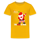 Dabbing Santa Shirt, Christmas Shirt, Merry Christmas, Believe The Dab Is Real, Holiday Shirt, Gift For Kids - sun yellow