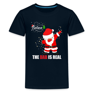 Dabbing Santa Shirt, Christmas Shirt, Merry Christmas, Believe The Dab Is Real, Holiday Shirt, Gift For Kids - black