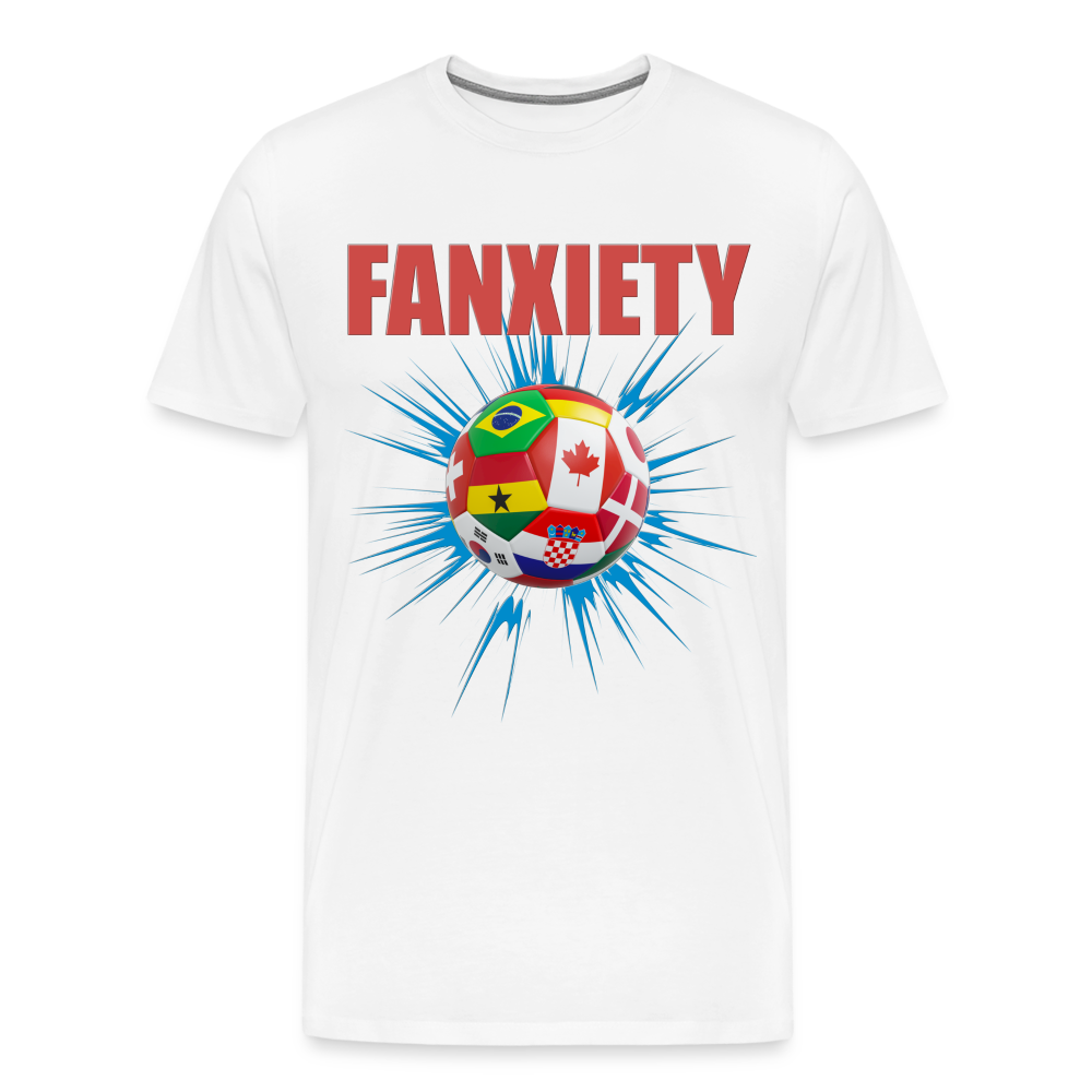 Fanxiety Shirt, World Cup 2022, Soccer Shirt, World Cup, Football Shirt, 2022 World Cup Shirt, Game Day Shirt, World Cup Trophy - white