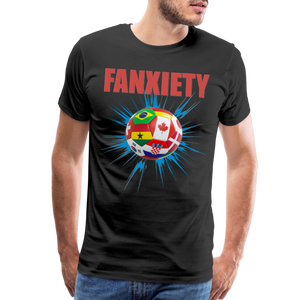 Fanxiety Shirt, World Cup 2022, Soccer Shirt, World Cup, Football Shirt, 2022 World Cup Shirt, Game Day Shirt, World Cup Trophy - black