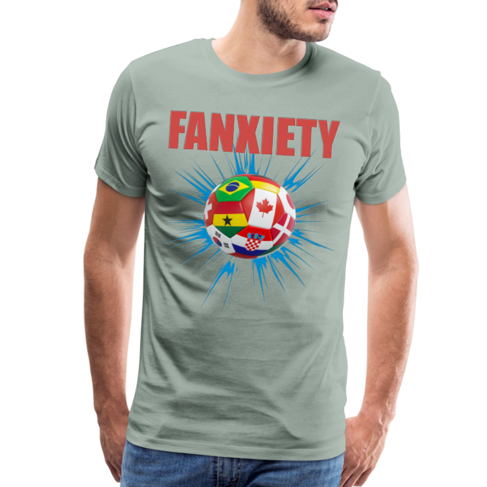 Fanxiety Shirt, World Cup 2022, Soccer Shirt, World Cup, Football Shirt, 2022 World Cup Shirt, Game Day Shirt, World Cup Trophy - steel green