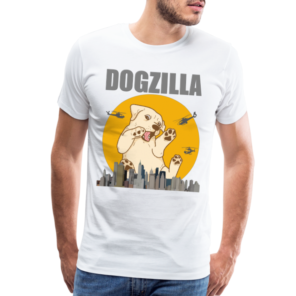 Dogzilla Shirt, Dog Lover Shirt, Funny Dog Lover Shirt, Dog Shirt, Helicopter, Big Apple City, Dog Dad Shirt, Dog Mom Shirt - white