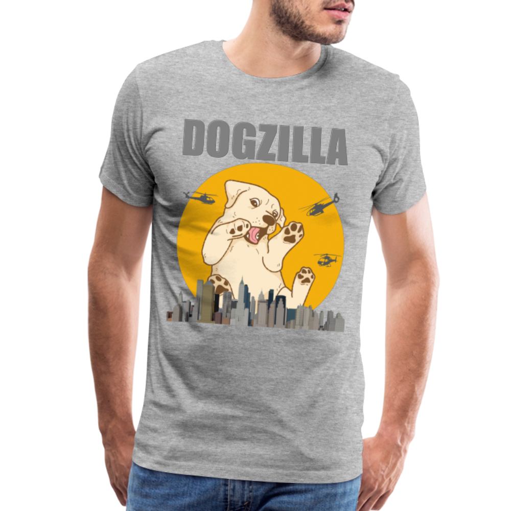 Dogzilla Shirt, Dog Lover Shirt, Funny Dog Lover Shirt, Dog Shirt, Helicopter, Big Apple City, Dog Dad Shirt, Dog Mom Shirt - heather gray