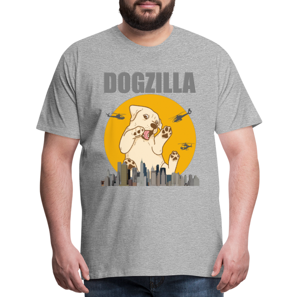 Dogzilla Shirt, Dog Lover Shirt, Funny Dog Lover Shirt, Dog Shirt, Helicopter, Big Apple City, Dog Dad Shirt, Dog Mom Shirt - heather gray