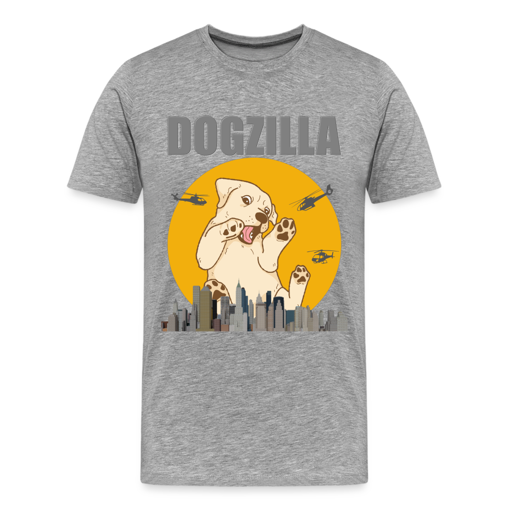 Dogzilla Shirt, Dog Lover Shirt, Funny Dog Lover Shirt, Dog Shirt, Helicopter, Big Apple City, Dog Dad Shirt, Dog Mom Shirt - heather gray