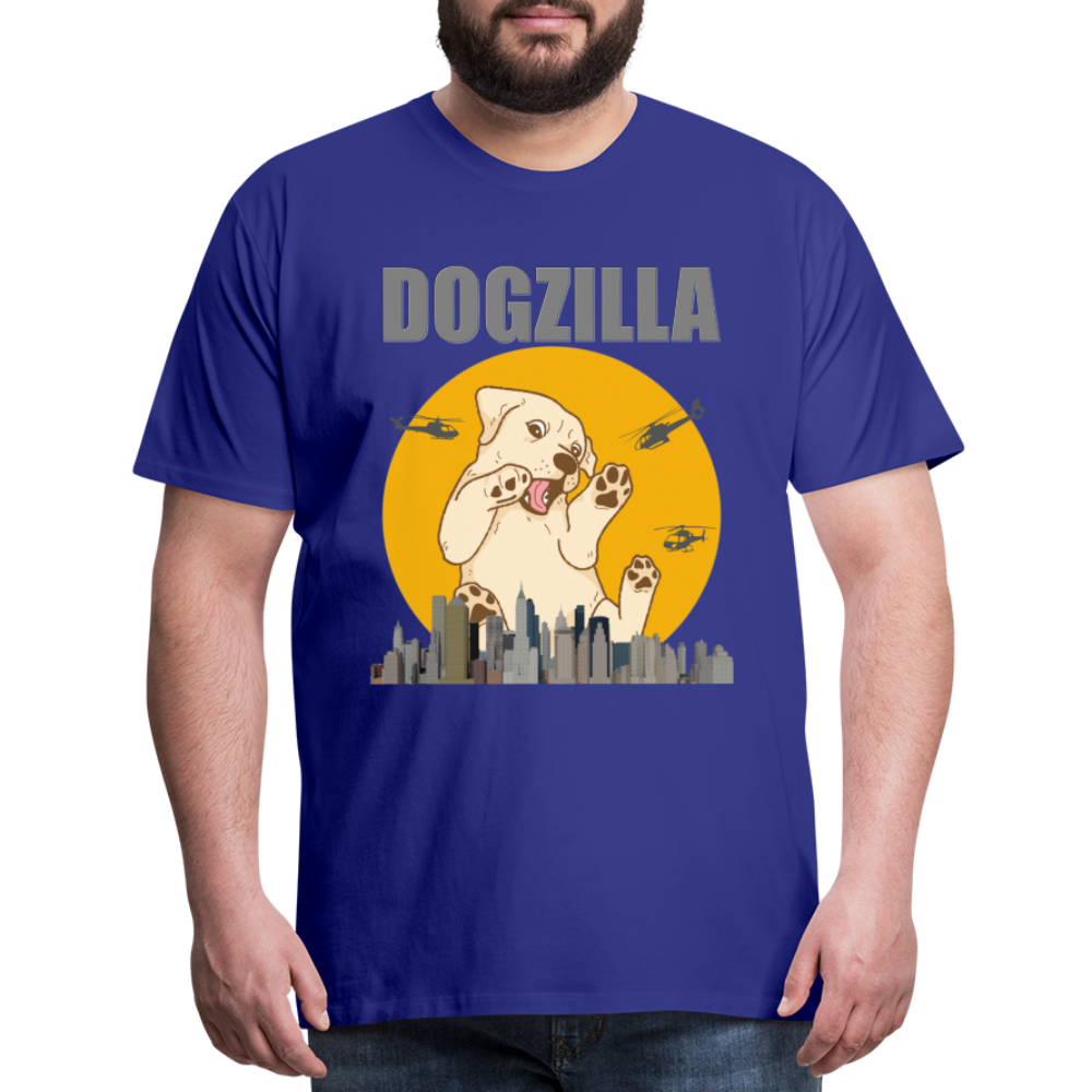 Dogzilla Shirt, Dog Lover Shirt, Funny Dog Lover Shirt, Dog Shirt, Helicopter, Big Apple City, Dog Dad Shirt, Dog Mom Shirt - royal blue