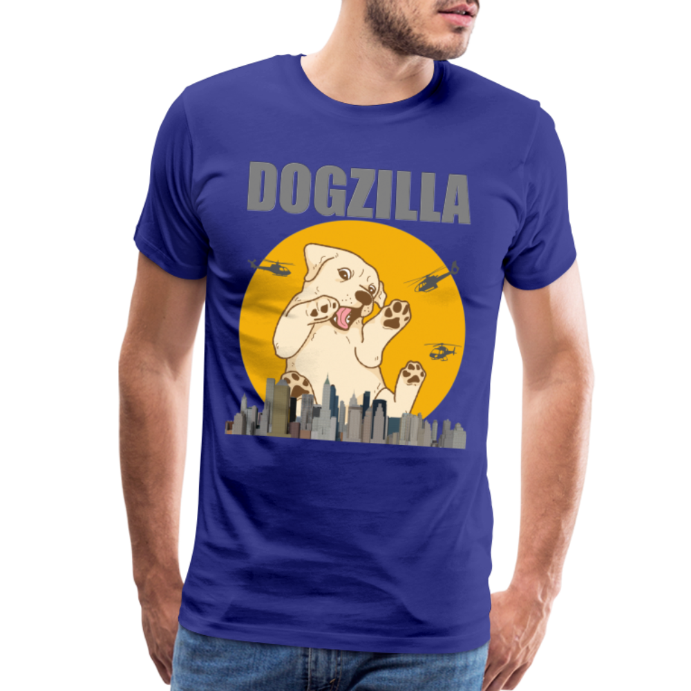 Dogzilla Shirt, Dog Lover Shirt, Funny Dog Lover Shirt, Dog Shirt, Helicopter, Big Apple City, Dog Dad Shirt, Dog Mom Shirt - royal blue