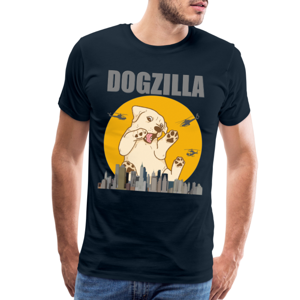 Dogzilla Shirt, Dog Lover Shirt, Funny Dog Lover Shirt, Dog Shirt, Helicopter, Big Apple City, Dog Dad Shirt, Dog Mom Shirt - deep navy