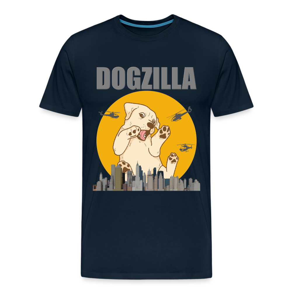 Dogzilla Shirt, Dog Lover Shirt, Funny Dog Lover Shirt, Dog Shirt, Helicopter, Big Apple City, Dog Dad Shirt, Dog Mom Shirt - deep navy