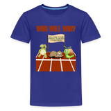 Who Will Win Shirt, Sloth Shirt, Turtle Shirt, Snail Shirt, Track and Field, Gift For Her, Gift For Him, Slow And Steady Race - royal blue