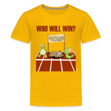 Who Will Win Shirt, Sloth Shirt, Turtle Shirt, Snail Shirt, Track and Field, Gift For Her, Gift For Him, Slow And Steady Race - sun yellow