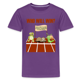 Who Will Win Shirt, Sloth Shirt, Turtle Shirt, Snail Shirt, Track and Field, Gift For Her, Gift For Him, Slow And Steady Race - purple