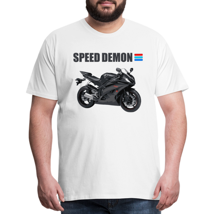Motorcycle Shirt, Biker Shirt, Motorcycle Gift, Speed Demon Shirt, Motorcycle Tshirt, Motorcycle T Shirt, Racing Shirt, Sports Bike Shirt, - white