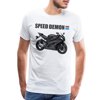 Motorcycle Shirt, Biker Shirt, Motorcycle Gift, Speed Demon Shirt, Motorcycle Tshirt, Motorcycle T Shirt, Racing Shirt, Sports Bike Shirt, - white
