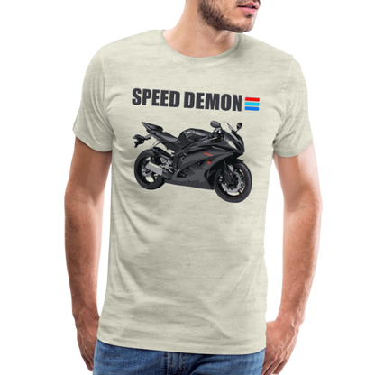 Motorcycle Shirt, Biker Shirt, Motorcycle Gift, Speed Demon Shirt, Motorcycle Tshirt, Motorcycle T Shirt, Racing Shirt, Sports Bike Shirt, - heather oatmeal