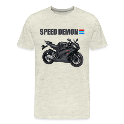 Motorcycle Shirt, Biker Shirt, Motorcycle Gift, Speed Demon Shirt, Motorcycle Tshirt, Motorcycle T Shirt, Racing Shirt, Sports Bike Shirt, - heather oatmeal