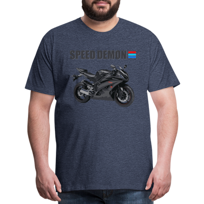 Motorcycle Shirt, Biker Shirt, Motorcycle Gift, Speed Demon Shirt, Motorcycle Tshirt, Motorcycle T Shirt, Racing Shirt, Sports Bike Shirt, - heather blue