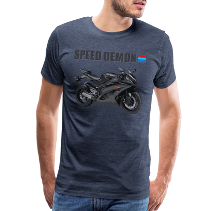 Motorcycle Shirt, Biker Shirt, Motorcycle Gift, Speed Demon Shirt, Motorcycle Tshirt, Motorcycle T Shirt, Racing Shirt, Sports Bike Shirt, - heather blue