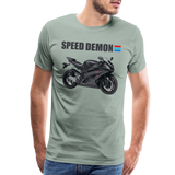 Motorcycle Shirt, Biker Shirt, Motorcycle Gift, Speed Demon Shirt, Motorcycle Tshirt, Motorcycle T Shirt, Racing Shirt, Sports Bike Shirt, - steel green