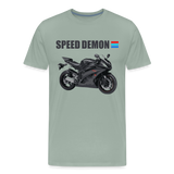 Motorcycle Shirt, Biker Shirt, Motorcycle Gift, Speed Demon Shirt, Motorcycle Tshirt, Motorcycle T Shirt, Racing Shirt, Sports Bike Shirt, - steel green